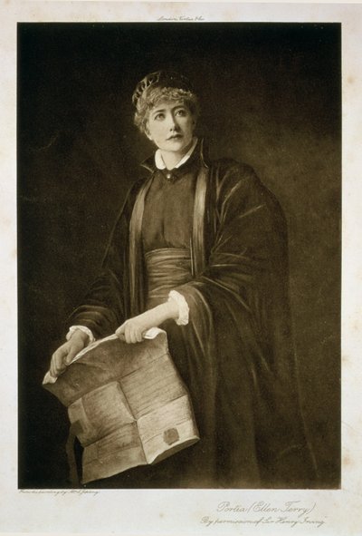 Ellen Terry as Portia by Louise Jopling